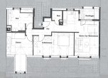 Erstbezug! 3-Zimmer-Wohnung in neu ausgebautem Spitzboden - mit EBK, Loggia und Klimaanlage - Grundriss